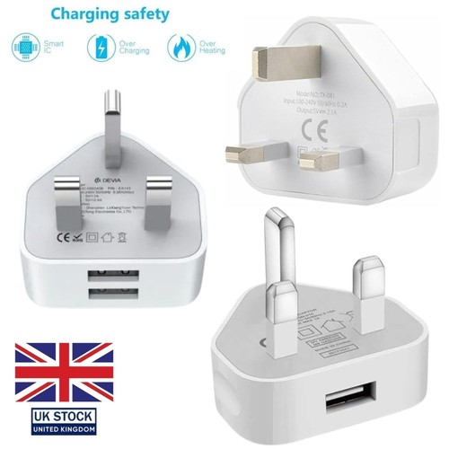 Pin usb wall charger - uk,