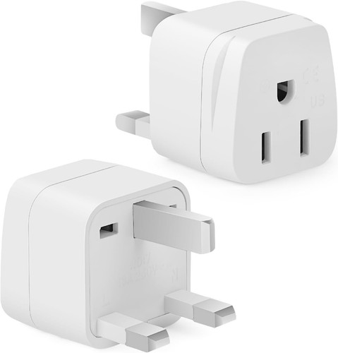 Plug adapter 2 pack - to, uk
