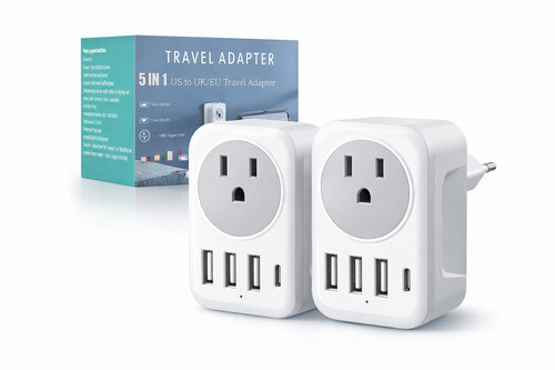 Travel adapter usb c 5 - travel,