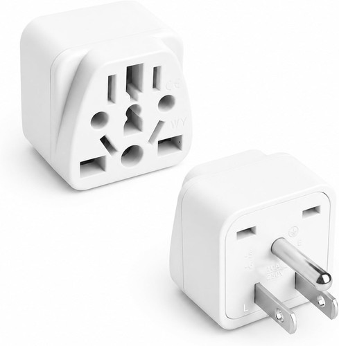 European plug adapter 2 - european, to