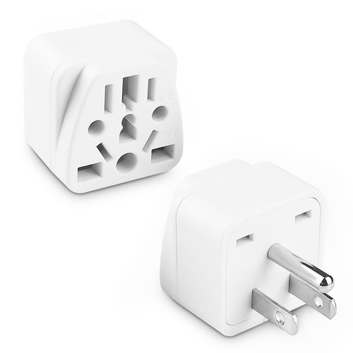 Plug adapter 2pack us - uk,