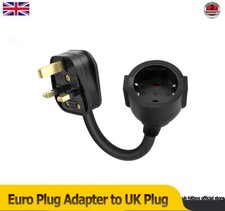2 Pin Euro Plug Adapter to UK