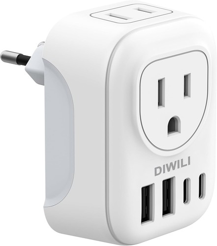 European travel plug adapter - european,