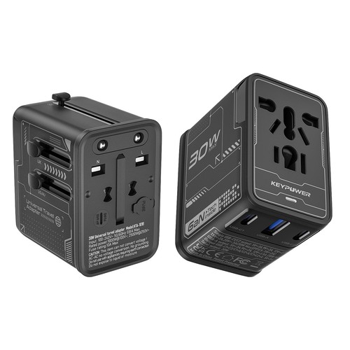 Universal travel adapter - 2-pk,