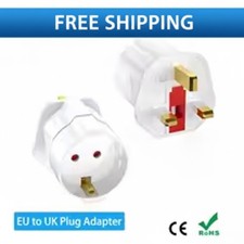EU to UK Adapter 13A 2 Pin to