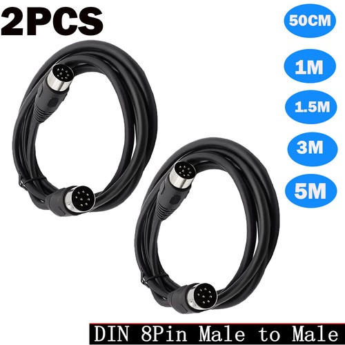 2pcs midi din - pin, male