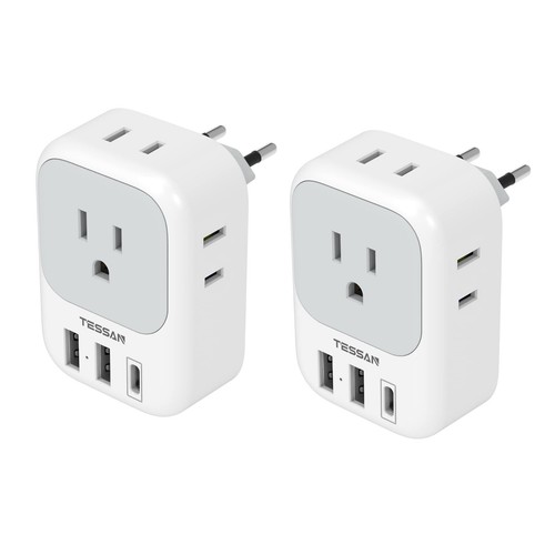 European travel plug adapter - european, 2