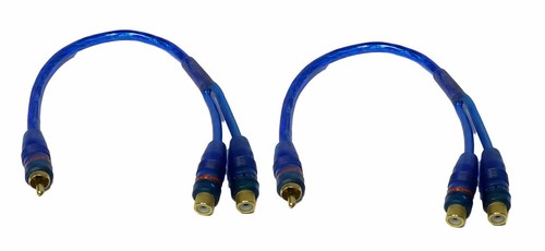 Rca audio jack cable y - 12",