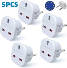 5 Pack EU Travel Adapter Plug|