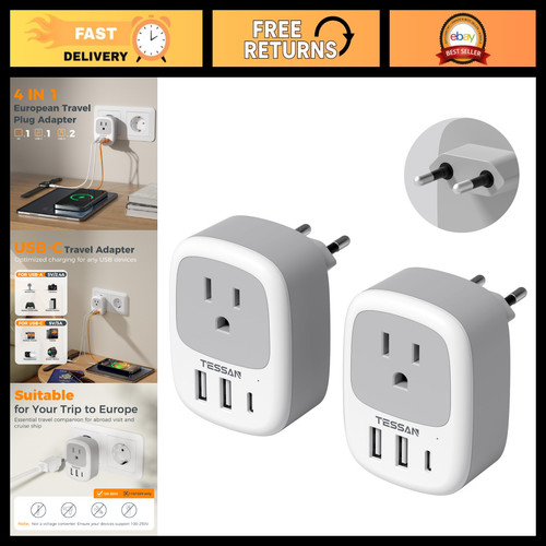 Pack european travel plug - 2,
