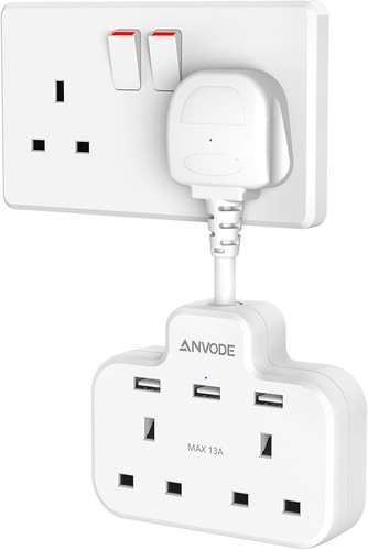 Double plug adaptor with - plug,