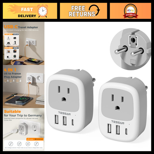Pack type plug adapter - e, f