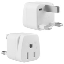 2 Pack US to UK Plug Adapter