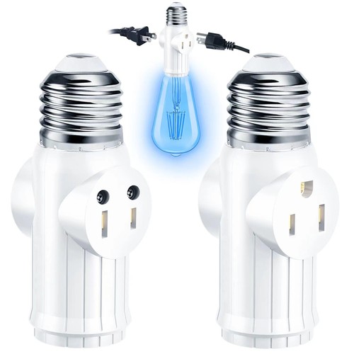 Light socket plug adapter 2 - socket,