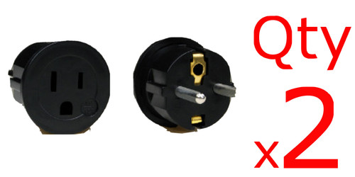 2pk american european plug - 2pk, to