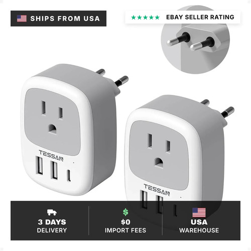 Pack european travel plug - 2,