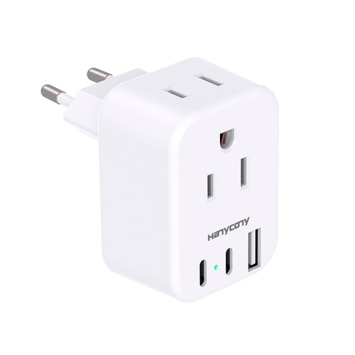 European travel plug adapter - european,
