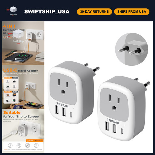 Pack european travel - european, plug